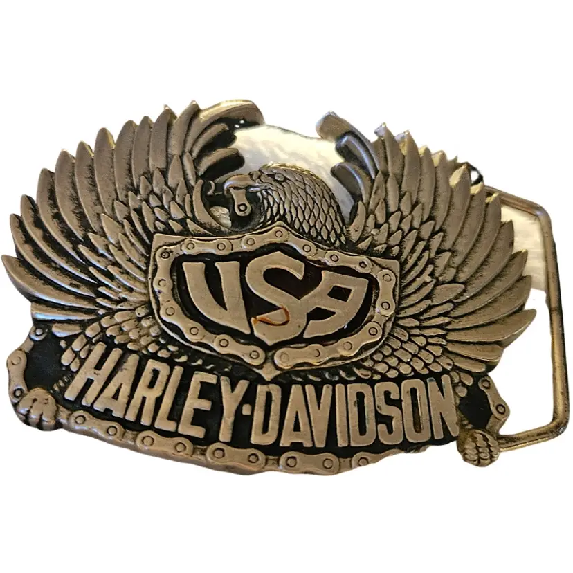 Baron Solid Brass HD Eagle Wing Belt Buckle 1983