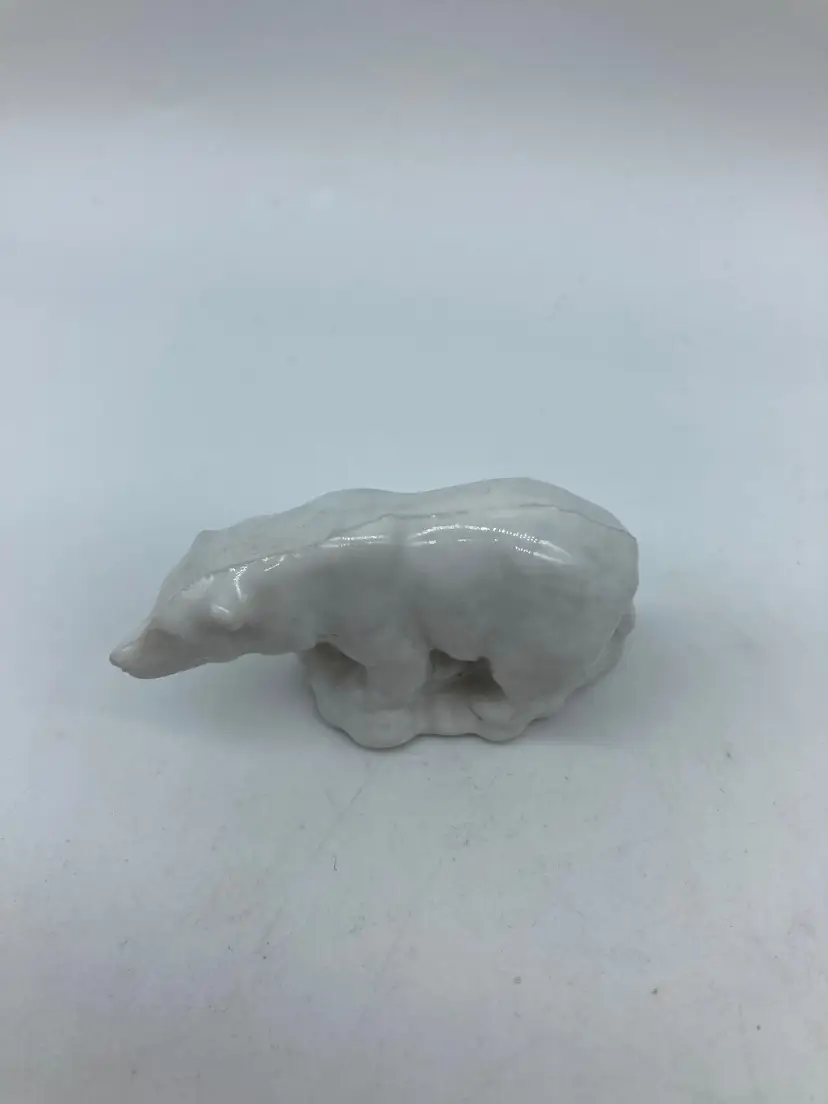 Vintage Wade Whimsies England Porcelain Polar Bear Figurine Collectible