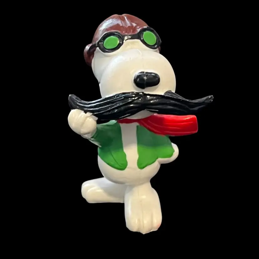 Sale! 25% Off! Disney PVC Figurine Snoopy With Mustache