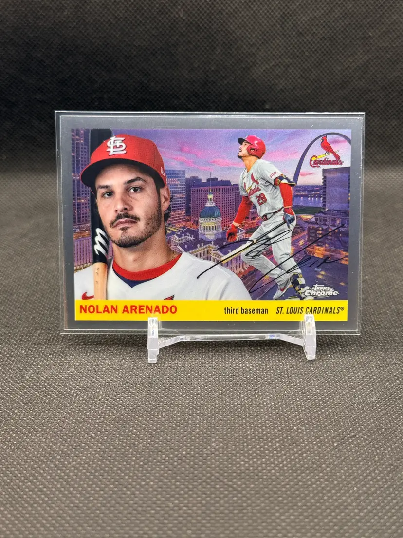 Nolan Arenado 2025 Topps Chrome Platinum Anniversary City Variation