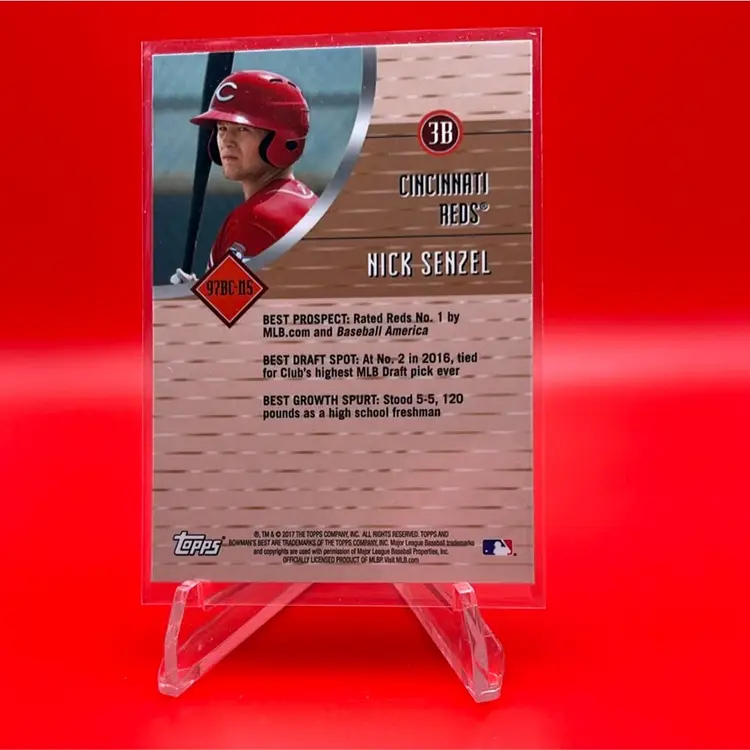 Nick Senzel 2017 Bowman’s Best Best Cuts Refractor Cincinnati Reds