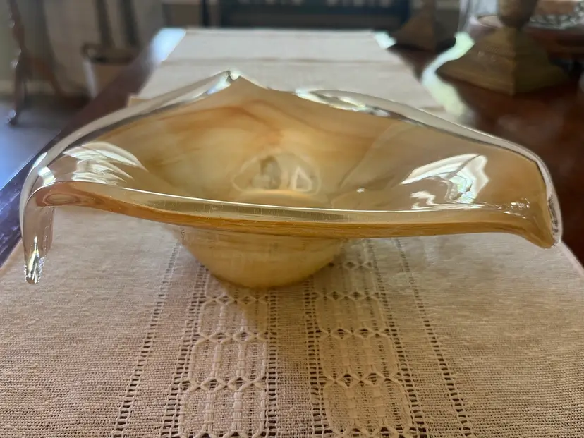 Murano Blown Art Glass Bowl