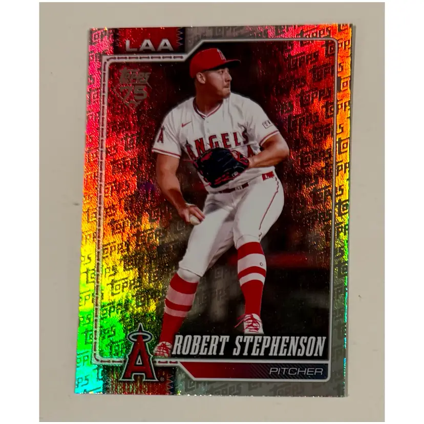 Robert Stephenson Topps Foil Los Angeles Angels