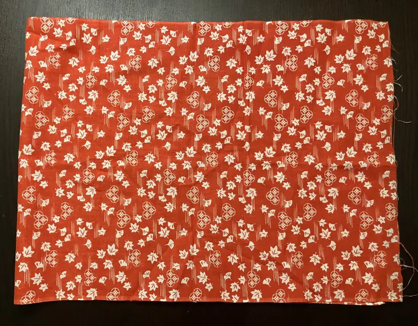 Japanese-style Cotton Hand Towel ginkgo leaf and crest pattern