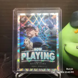 2020 Donruss Now Playing SIlver - Keston Hiura Milwaukee Brewers 241/349