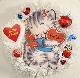 15 Handmade Valentine Kitty Wreath