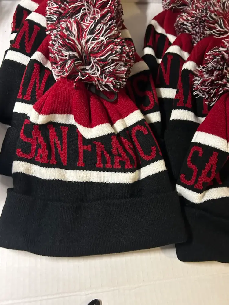San Francisco  Cuffed Pom Knit Beanie Lot Of 11