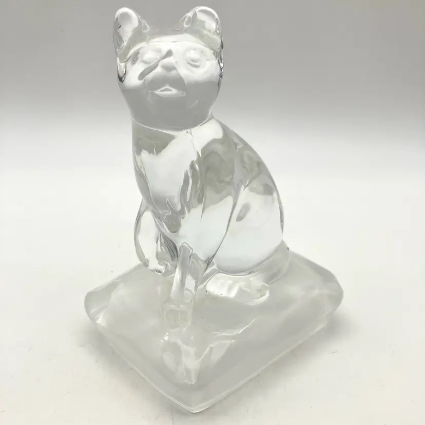 BIN - Animal Boutique By Cristal D’Arques Durand 24% Lead Crystal Cat - France