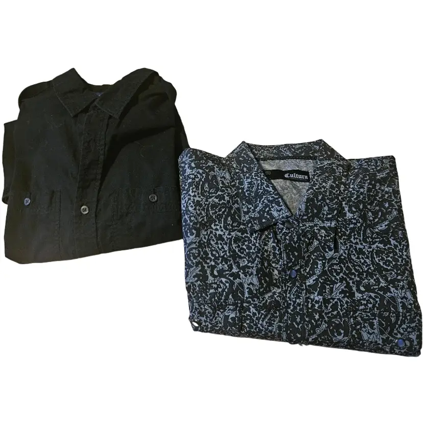 Mens 2 Piece Lot Button Down Shirts