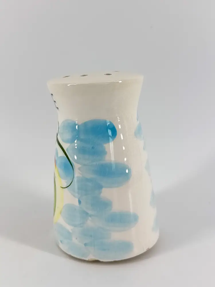 Vtg Kitsch Cheese Shaker Hand Painted Tomato Kitchen Decor