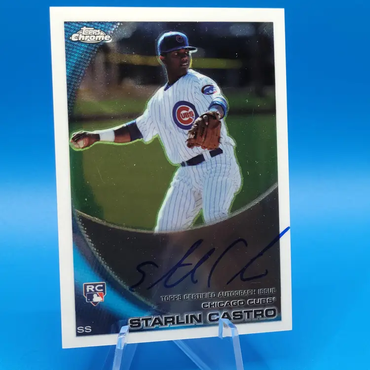 Starlin Castro 2010 Topps Chrome RC Auto Chicago Cubs