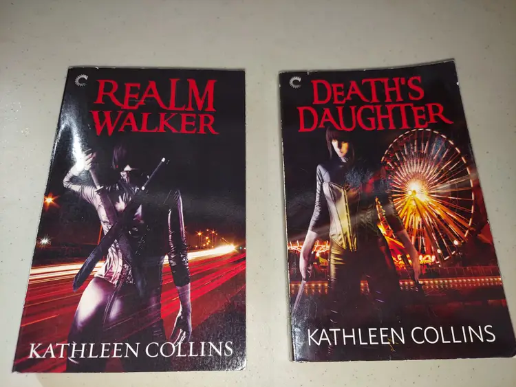 Kathleen Collins 2 paperback LOT Death's Daughter Realm Walker Vampire indy pub