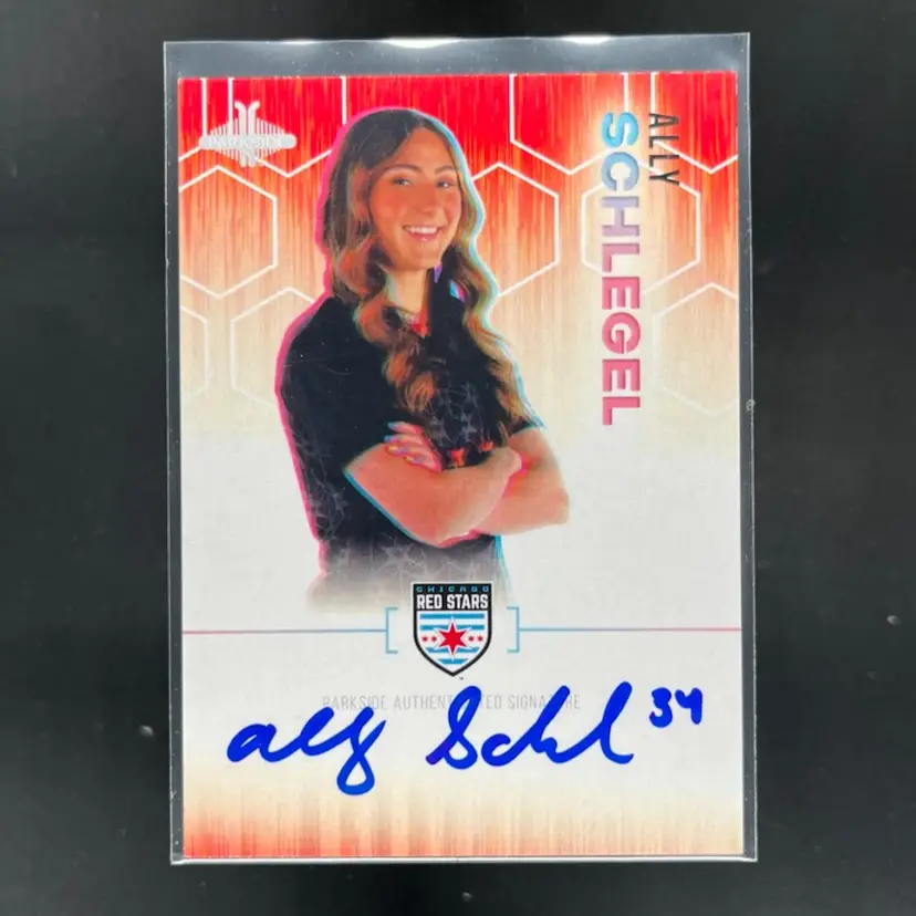 Ally Schlegel 2023 Parkside NWSL Vol 1 Red Hex Signature Series Autograph 40/99 Soccer Card