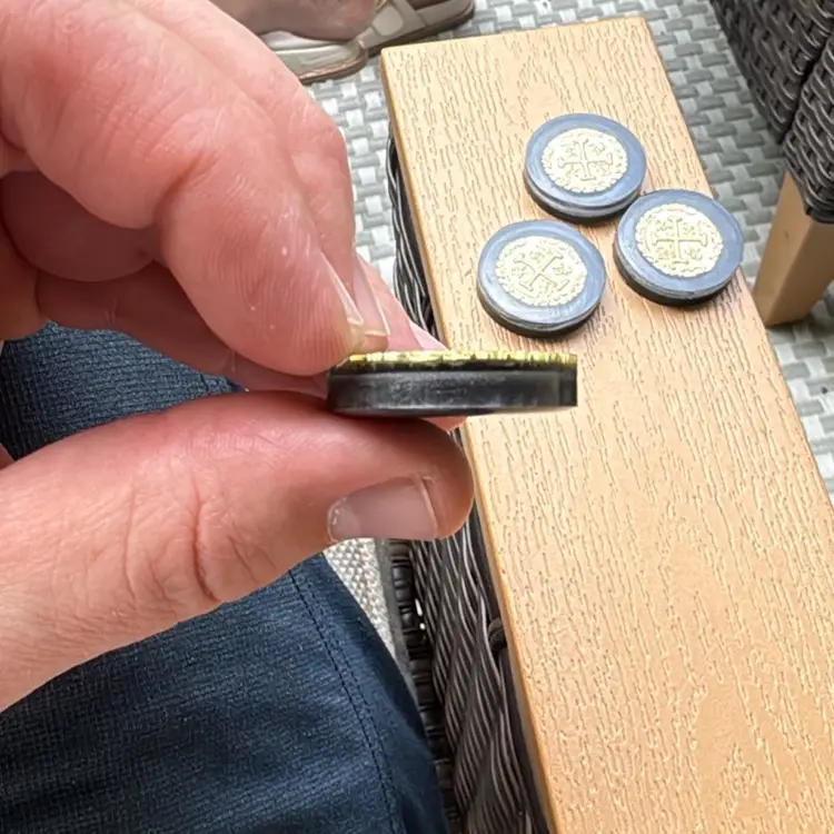 Crusader Coin Epoxy Ball Markers