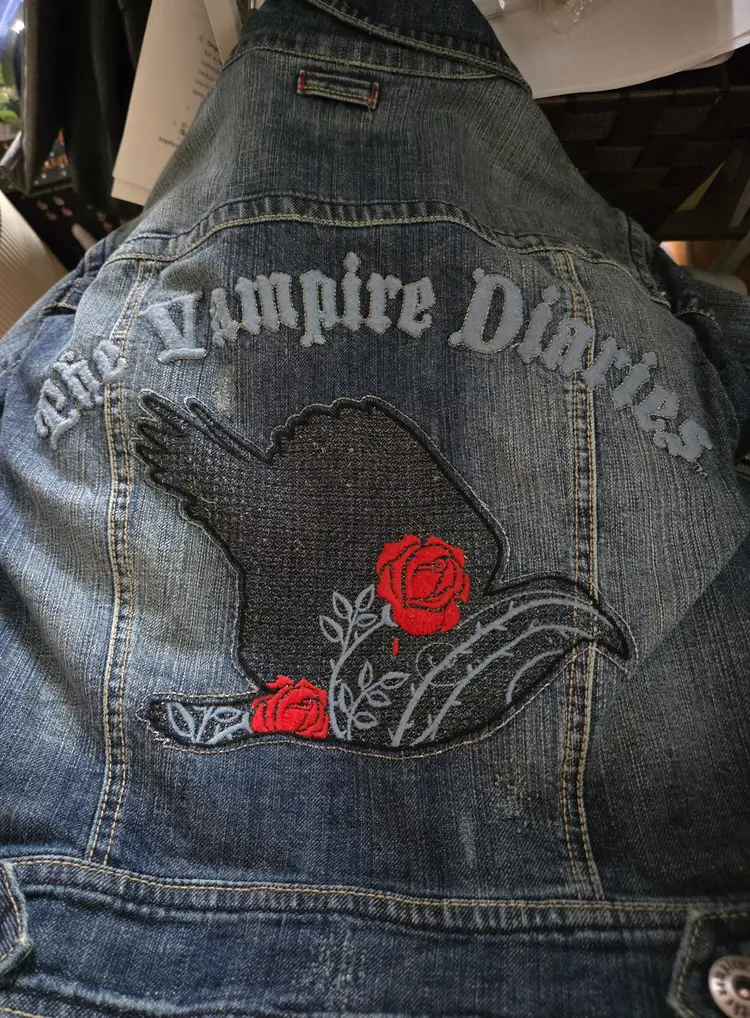 Cropped jean jacket  vampire diaries