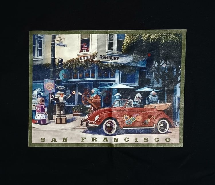 Haight Ashbury Robots and Donuts San Francisco t-shirt Jetsons Lost in Space
