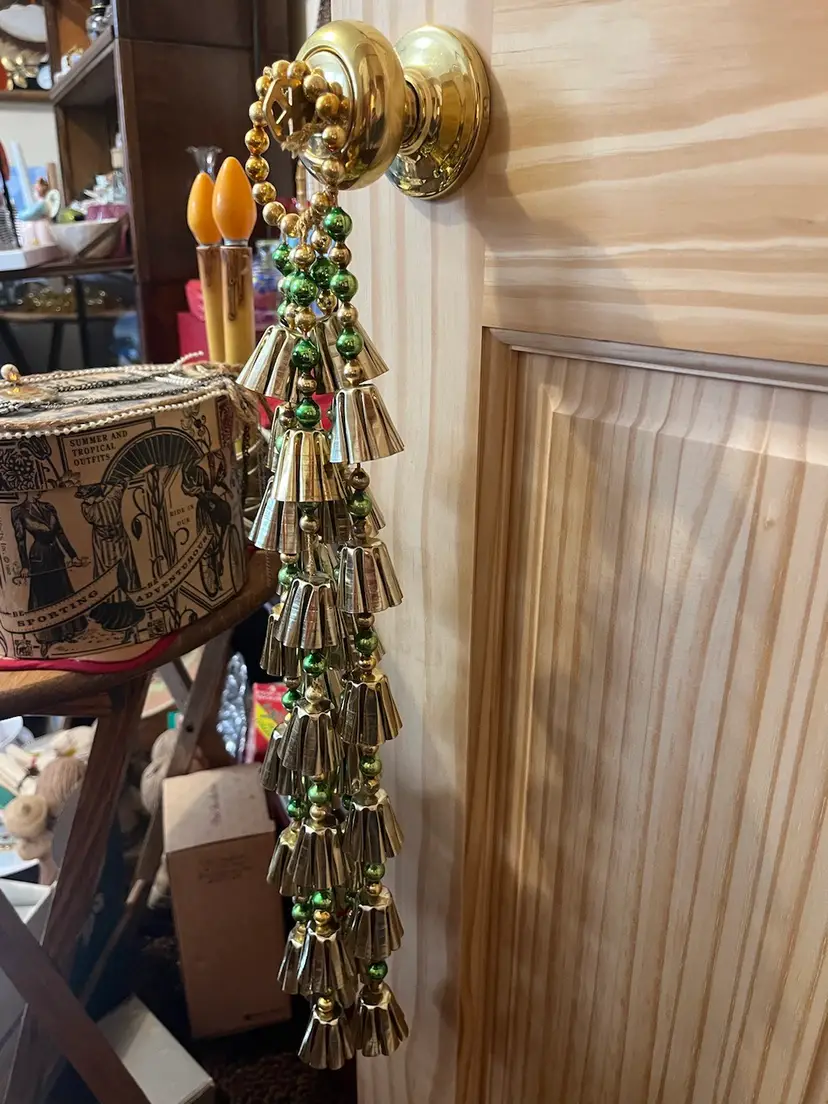 Metal Tin Bells with Mercury Beading