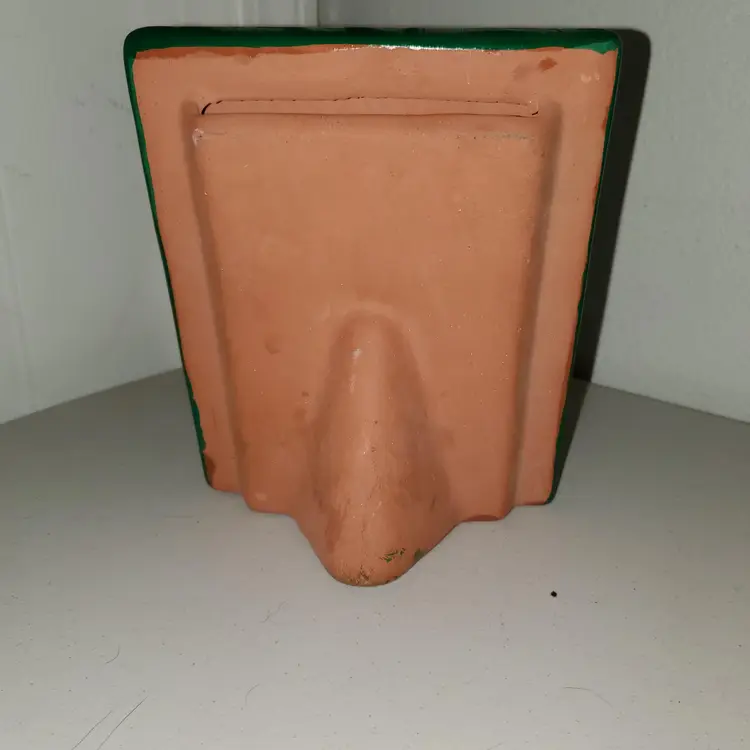 Mexican Folk Art Easel Frame Hand Painted Terracotta Sun & Moon  "Telavera"