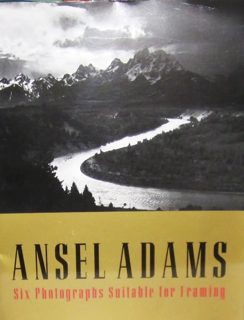 Ansel Adams Six Black And White Photographs Frame Ready In Portfolio 11 x 14 Fine Art National Parks