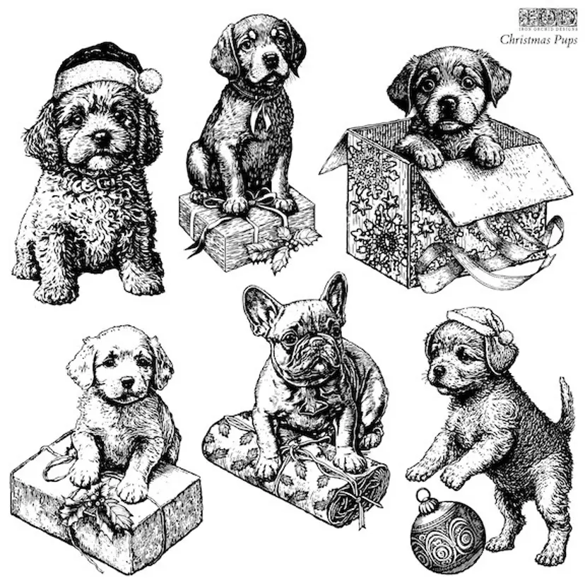 IOD’s 2023 Christmas Pups Stamp Set - Limited