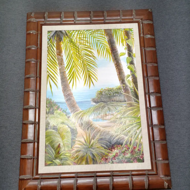 Lisa Sparling Tropical Lagoon I & II Signed Art Prints Set Limited Ed 758 & 743
