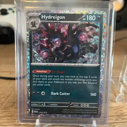 Hydreigon Pokémon trading card McDonald's Promos 2024 collection. Stage 2, Darkness-type card 010/015.