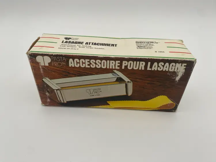 Pasta Pro Pasta Maker Lasagne Attachment - 1983 National Silver