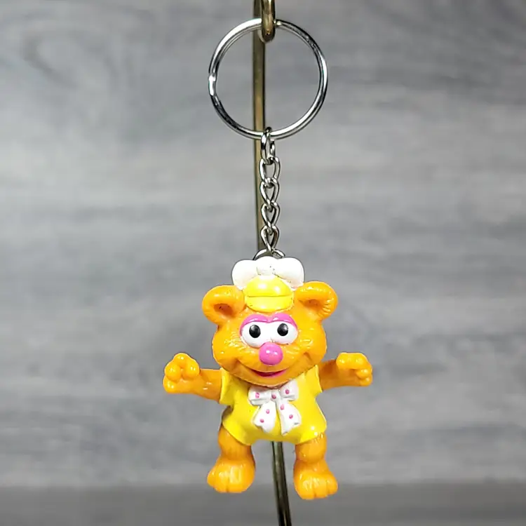 1986 Muppet Babies Fozzie Bear Keychain