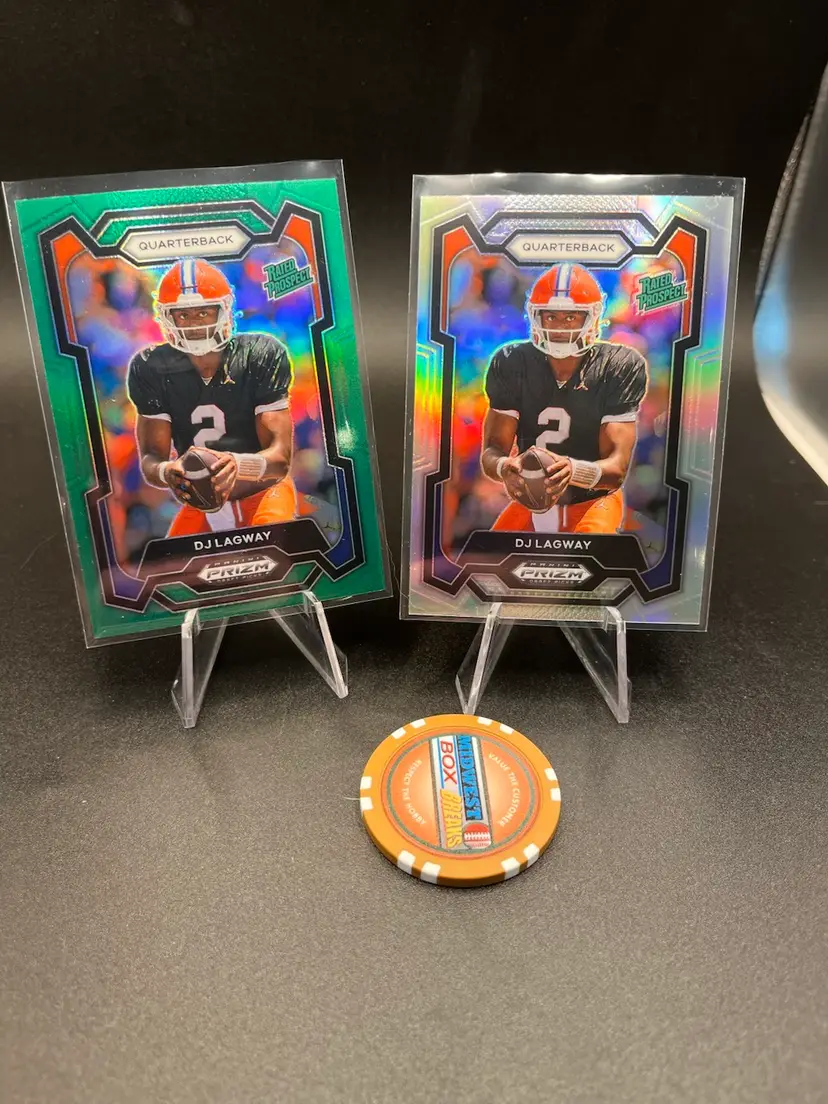 DJ Lagway Green Prizm & Silver Prizm 2024 Prizm Draft Florida Gators