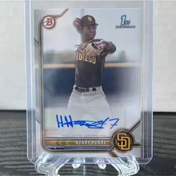 2021 Bowman 1st Henry Henry Paper Auto - San Diego Padres 