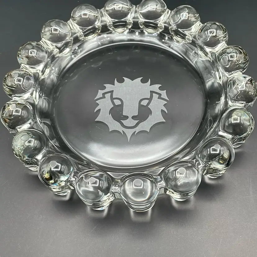 #363 Anchor Hocking Round Boopie Glass Ashtray/Trinket Dish