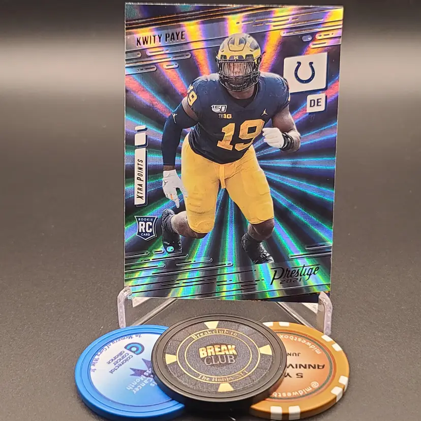 Kwity Paye Rookie 2021 Panini Prestige Football Starburst Parallel Card #248 - Indianapolis Colts