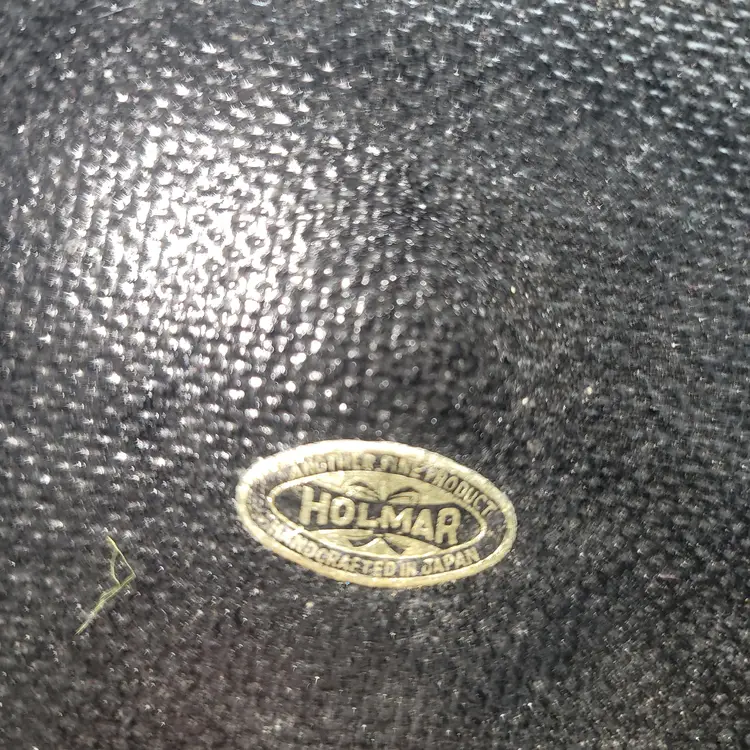 Vintage MCM Holmar Black Floral Serving Tray