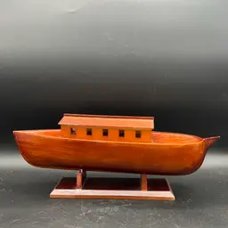 Wooden Noah’s Ark Model