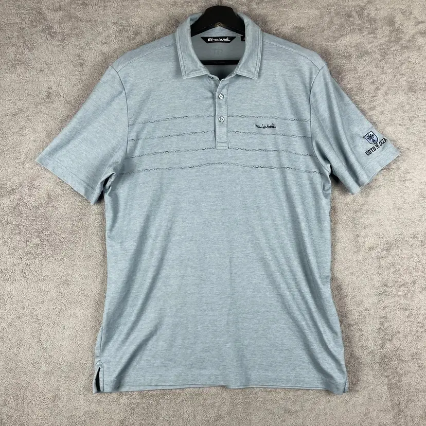 Travis Mathew Polo Shirt Mens Large Coto de Caza Golf Performance Pima Cotton M-2542