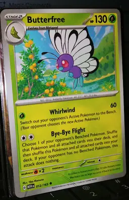 Butterfree 012/165 Uncommon NM Pokemon 151 Card MEW EN English US