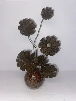 Vintage MCM Lucite Flower Sculpture