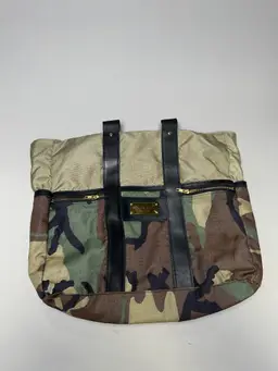 Sword and Plough Camo Tote Bag - Made in USA - camouflage 19”x13”- Zip large