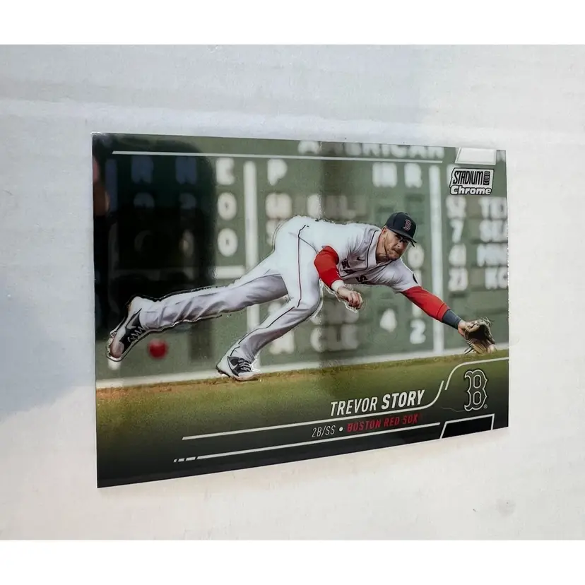Trevor Story 2022 Stadium Club Chrome Boston Red Sox