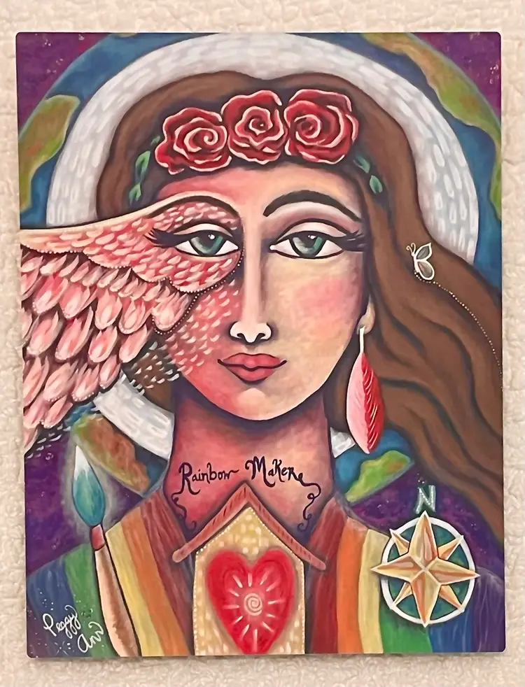 Rainbow Maker Fine Art Metal Print (9x12 in) Ready To Hang