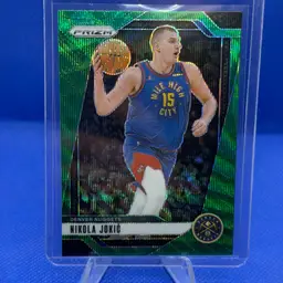 Nikola Jokic 2024-25 Panini Prizm Green Wave Denver Nuggets