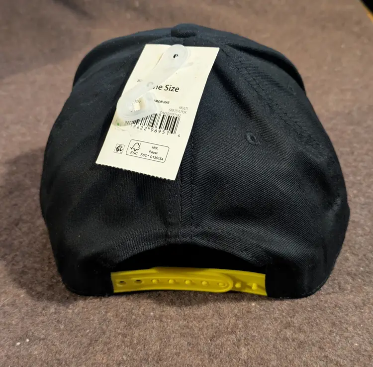 Pokemon Pikachu Gotta Catch Em' All! Youth Snapback Hat Black Yellow One Size OSFM