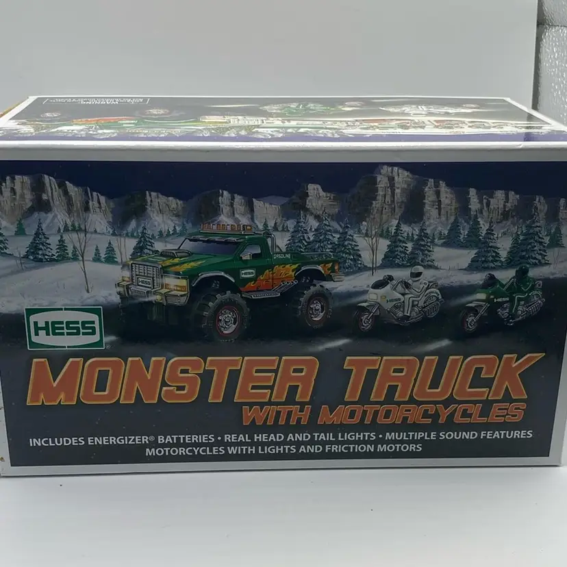 Hess Monster Truck Toy With Motorcycles 2007