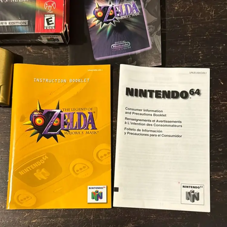 Legend Of Zelda Majora’s Mask Collectors Edition N64 CIB