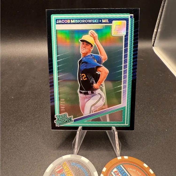 Jacob Misiorowski Acetate #4/10 2025 Donruss Milwaukee Brewers