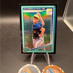 Jacob Misiorowski Acetate #4/10 2025 Donruss Milwaukee Brewers