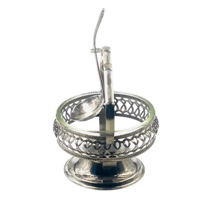 3pc CONDIMENT SUGAR BOWL w/ SPOON
By Sheffield England; 4”

Holiday Hosting