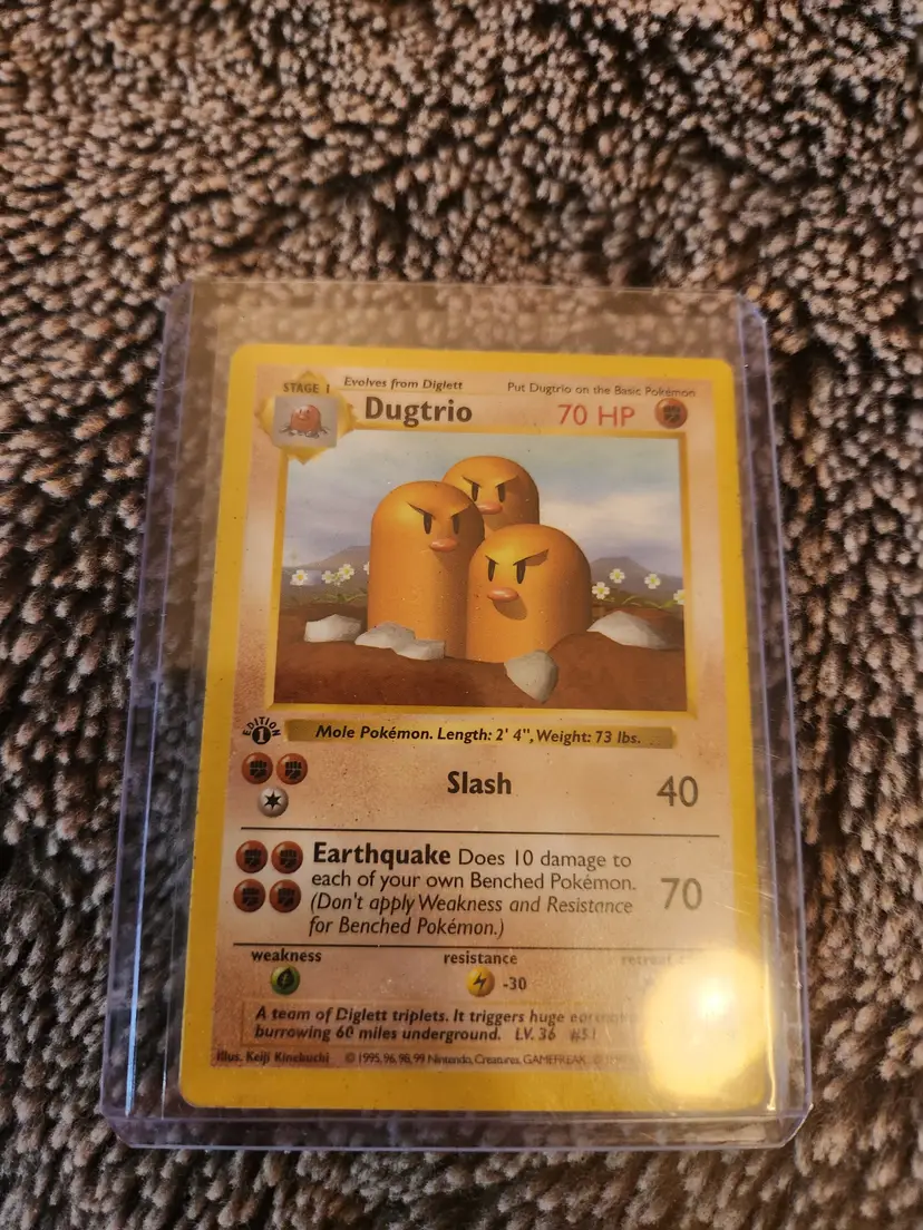1st edition Shadowless Dugtrio