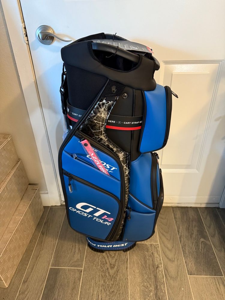 Ghost Golf GT-14 Prototype (001 Of 499) AZZURO 14-Way Cart Bag - New W/ Tags & Accessories