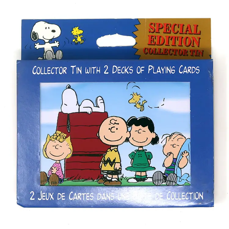 Peanuts Gang Collector Tin Double Playing Card Set